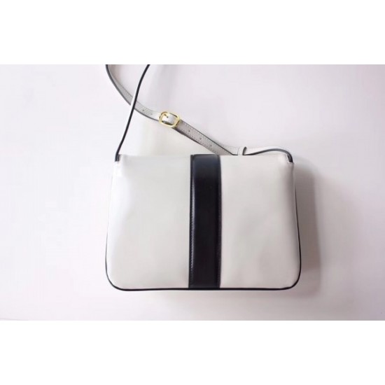 Arli Medium Shoulder Bag In White Leather