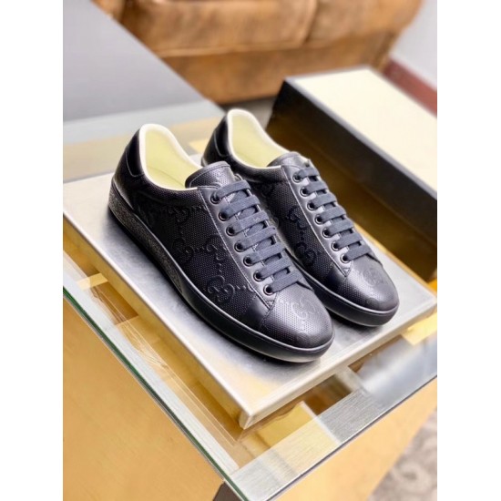 Black Ace GG Embossed Sneakers