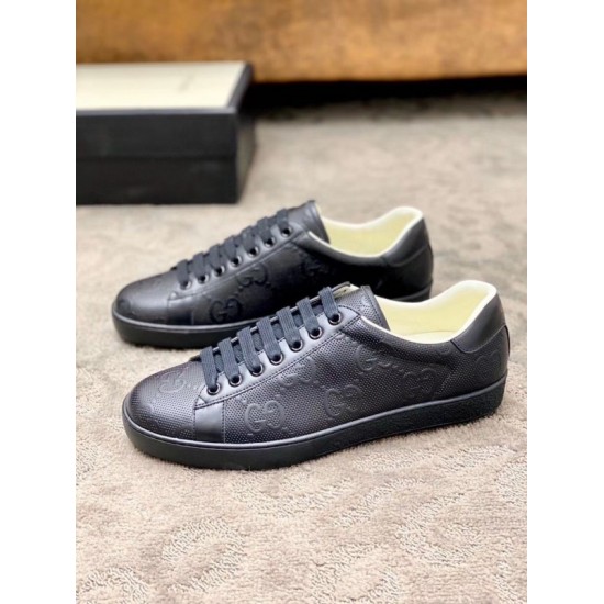 Black Ace GG Embossed Sneakers