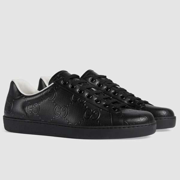 Black Ace GG Embossed Sneakers