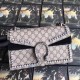 Black Dionysus GG Supreme Crystal Small Shoulder Bag