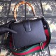 Black Dionysus Mini Bamboo Top Handle Bag