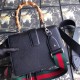 Black Dionysus Small Bamboo Top Handle Bag