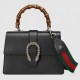 Black Dionysus Small Bamboo Top Handle Bag