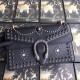 Black Dionysus Small Studded Shoulder Bag