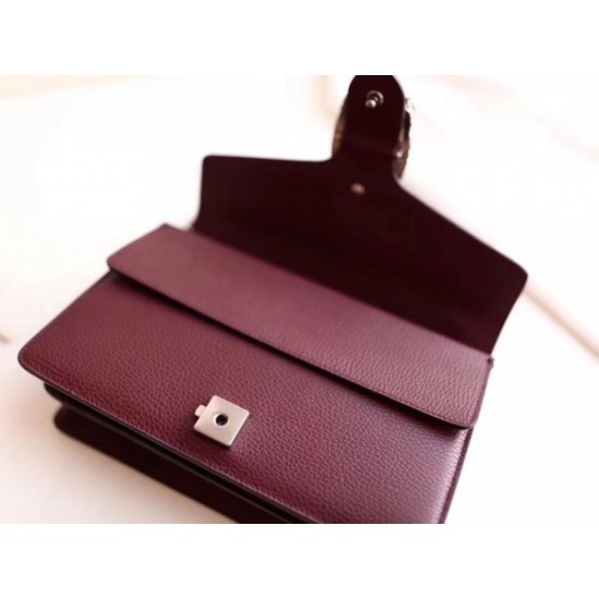 Bordeaux Dionysus Small Leather Shoulder Bag