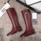 Bordeaux Leather Tiger Head Boots