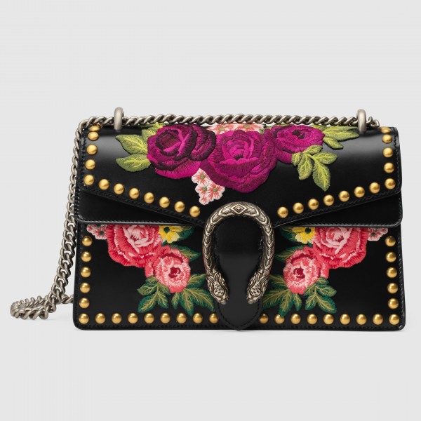 Dionysus Small Shoulder Floral Studs Bag