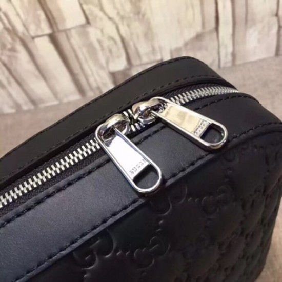 Medium Briefcase In Black Signature Leather