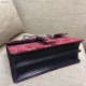 Red Dionysus GG Velvet Small Shoulder Bag