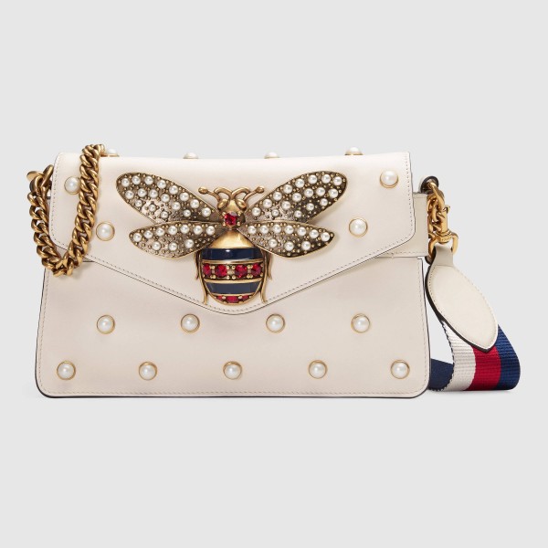 White Broadway Mini Shoulder Bag