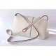 White Small Arli Leather Shoulder Bag