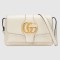 White Small Arli Leather Shoulder Bag