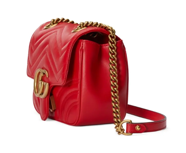  Red  GG 739682 MARMONT MINI SHOULDER BAG