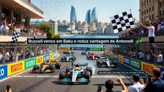 Russell Vence em Baku e Reduz Vantagem de Antonelli na F1